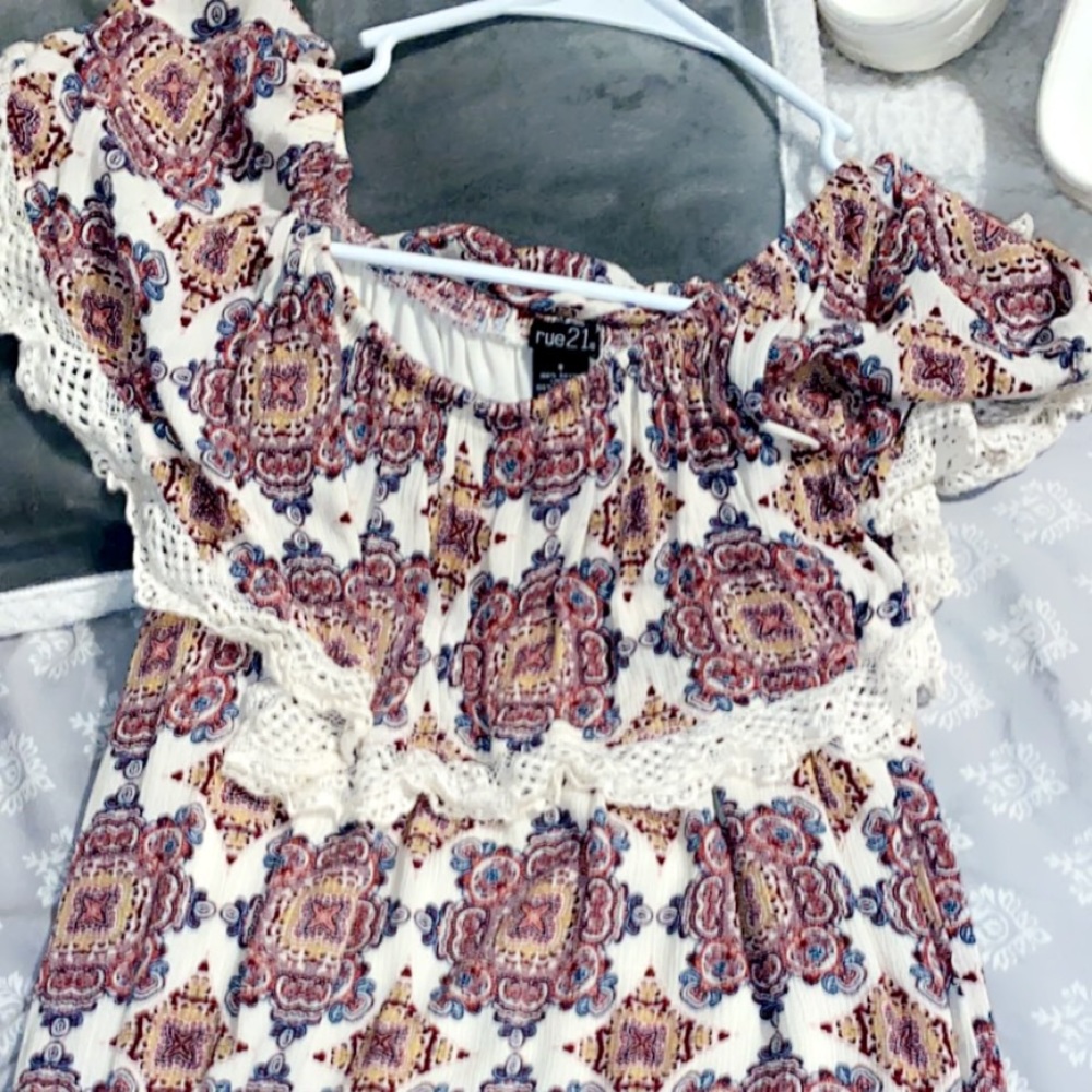 rue 21 cute spring dress off the shoulder